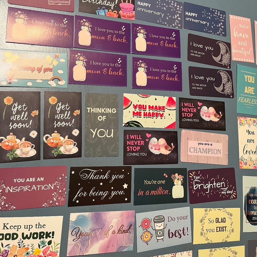 Inspirational & Occasion Mini Cards | 50 Cards + Bonus | Some Duplicates